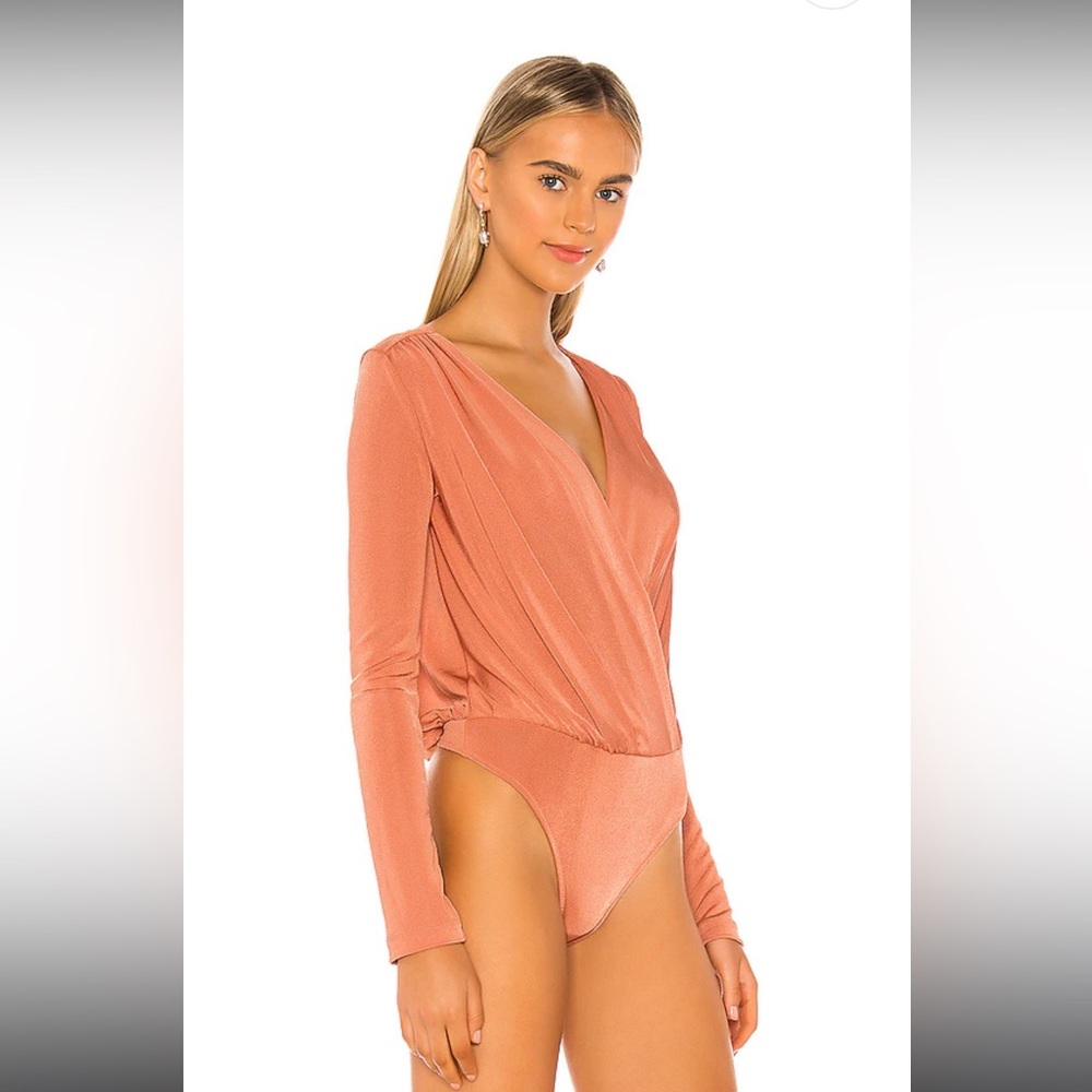 Free People Copper Bodysuit Blouse Size M